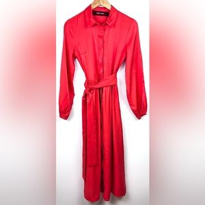 Code X Mode Shimmer Retro Shirtdress